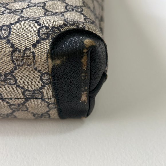 Gucci Monogram Web Tote in Navy Blue - Picture 7 of 16